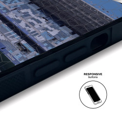 Diseño Oficial de Funda de Teléfono 3D de Málaga CF con Estadio