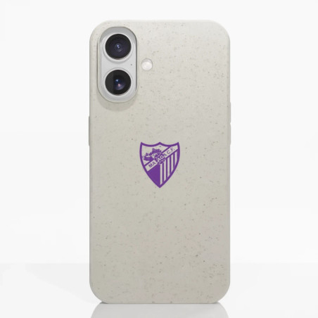 Diseño Oficial de Funda Compostable del Málaga CF Escudo Morado