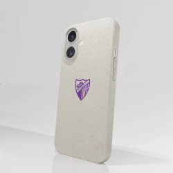 Diseño Oficial de Funda Compostable del Málaga CF Escudo Morado